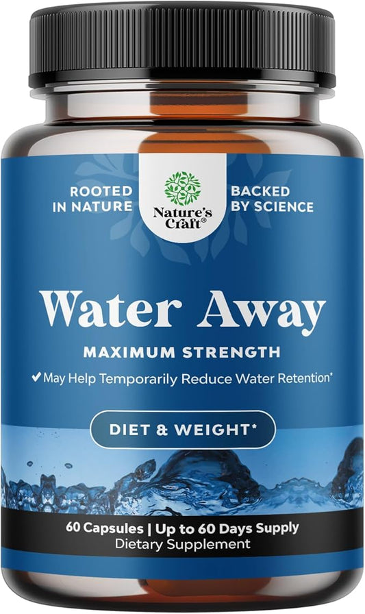 Water Away Pills Maximum Strength 60 Servings