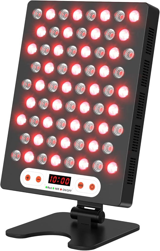 Red Light Therapy Device, Ultra-Thin & 660nm Near 850nm Infrared 68pcs Dual Health,100W (Black)