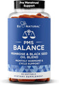 Balance PMS Vitamins for Women - Hormone Balance for Women, Menstrual & PMS Relief - Bloating, Cramping, Mood Swings, Restlessness, Clear Skin - Primrose Oil, Black Seed Oil & DIM - 60 Liquid Softgels