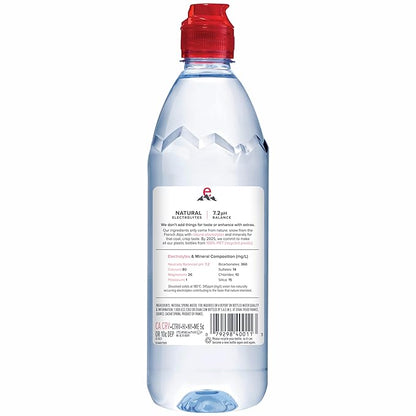 evian Natural Spring Water, 750 ml (25.36 fluid ounce) Water Bottle with Sports Cap, 12 Pack