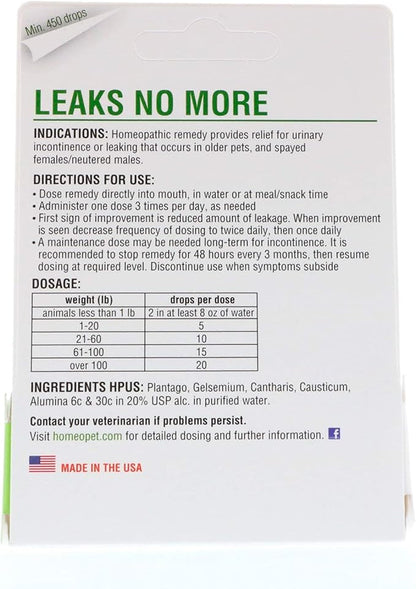 HomeoPet Leaks No More 15 ml
