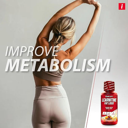 iSatori L-Carnitine 1500, Liquid L-Carnitine with Acetyl L-Carnitine, L-Carnitine L-Tartrate, Stimulant Free Energy, No Calories, Sugar, Gluten, Keto-Friendly, Malibu Beach Flavor (24 Servings)