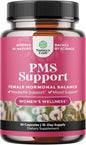 Advanced PMS Support Supplement for Women - Multibenefit PMS Relief Complex for Low Energy Mood Support Period Cramps and Bloating Relief Women - Menstrual Hormonal Balance 30 Capsules