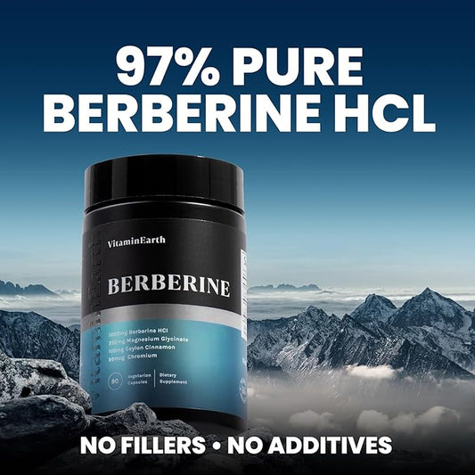 Berberine Supplement Complex 1000mg, Ceylon 90 Capsules