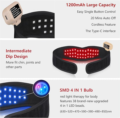 Red Light Therapy for Chin Neck, 8 Color