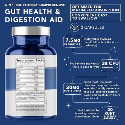 4-in-1 Prebiotic Probiotic & Postbiotic 60 capsules