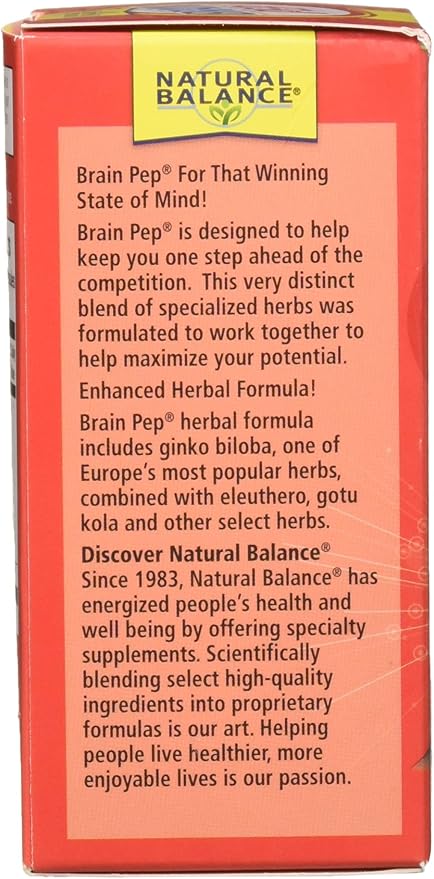 Natural Balance Brain Pep 60 Capsules