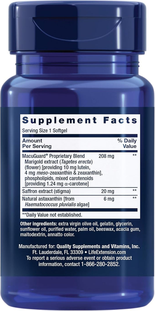 Life Extension Macuguard Ocular Support 60 Count 1)