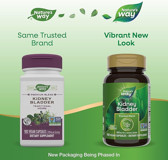 Nature's Way Kidney Bladder Premium Blend, 900 mg 2-Capsule Serving, 100 Capsules