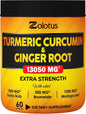 6 in 1 Turmeric Curcumin + 95% Curcuminoids, 13050mg, with 60 Capsules