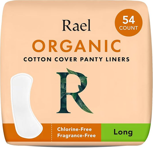 Rael Panty Liners for Women, Organic 54 Count)