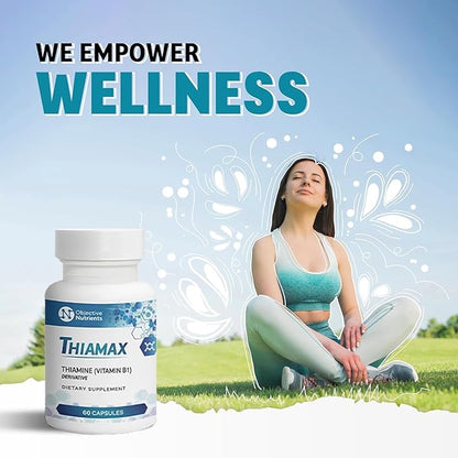 Thiamax Vitamin B1 (Thiamine TTFD) Capsules, 100mg, 60 60 Count