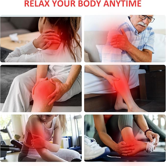 Red Light Therapy for Face, 660nm&850nm 3-in-1 Chip 10/30/45mins Timer, 100LEDs Red