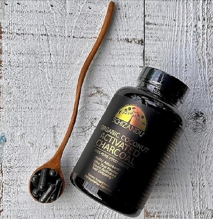 Activated Coconut Charcoal Capsules- Supports Health - Vegan, Organic, Non-GMO, No Additives - X-Large Bottle 210 Count