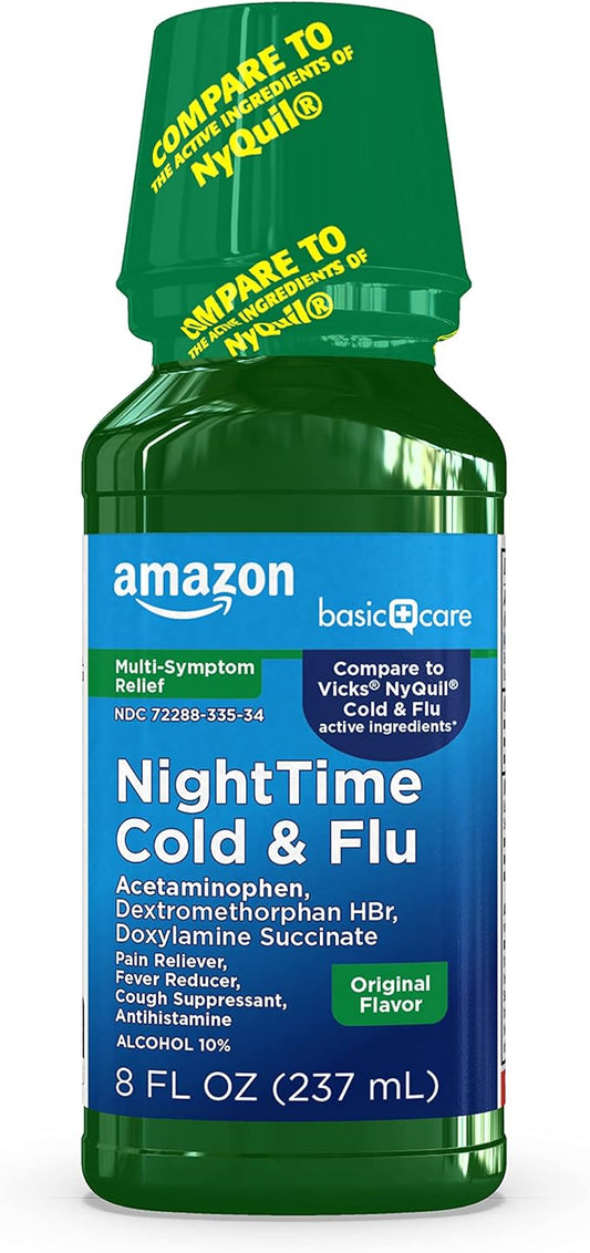Amazon Basic Care Nighttime Cold & 8 fl 1)