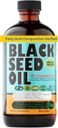 Black Seed Oil 8 Oz - Premium Nigella Sativa Cold-Pressed Turkish Black Cumin Oil - High Strength 3X Thymoquinone - Natural Immune, Digestive & Respiratory Support - Super Food Oil Supplement