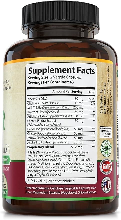 Liver Support and Cleanse Formula 45-Day Supply