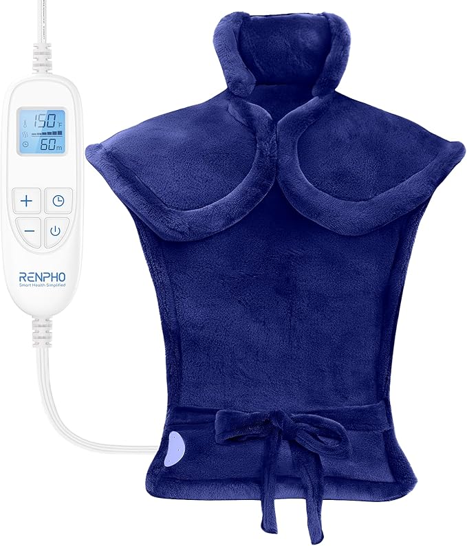 RENPHO Back Heating Pad for Pain 24"x33", Dark