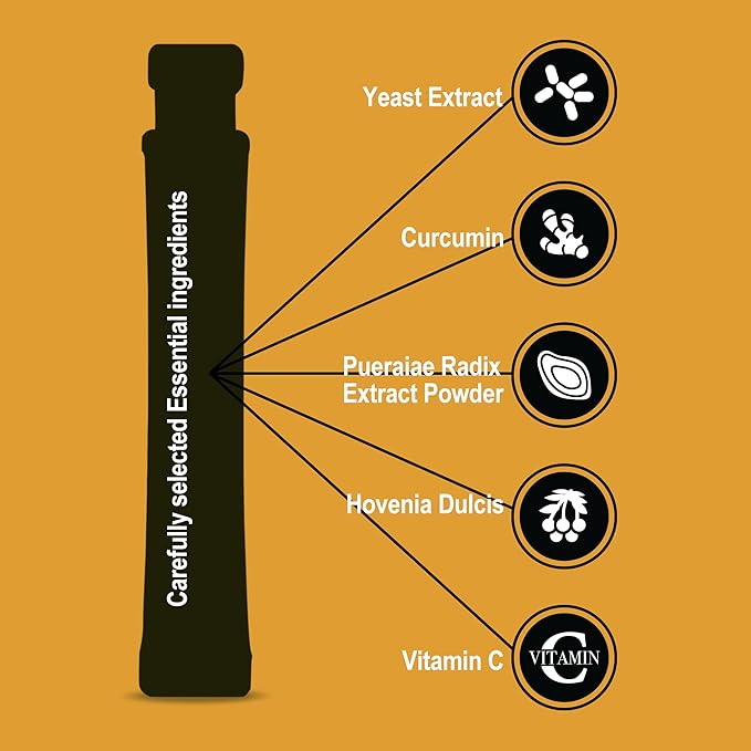 Easy Tomorrow Jelly Stick Before/After Drink Alcohol, After Party Recovery & Relief for Great Night & Better Morning, Party Vacation Aid, Liver Cleanse Detox, Mango Flavored, 상쾌환, 20 Sticks
