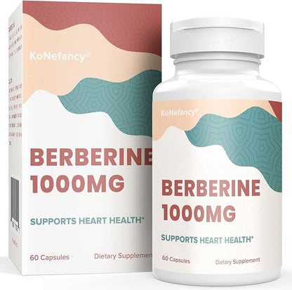 Berberine HCL Supplement 1000mg, High Absorption 60 Count 1)
