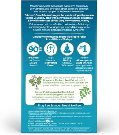 Estroven Complete + Ashwagandha Multi-Symptom Menopause 4 Month 2)
