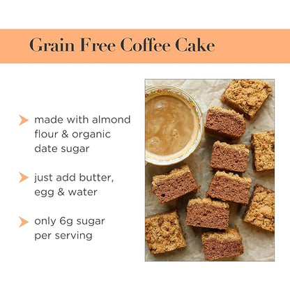 Stellar Eats Coffee Cake Mix, 12.6 oz, 1 Pack - Grain Free, Gluten Free, Dairy Free, Plant Based, Paleo Friendly, Certified Kosher