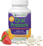 Oral Probiotic Supplement with BLIS K12 4 Billion CFU - Now Dairy Free 60 Day Supply Bottle for Bad Breath, Strep, Cavities, Gum Oral and Dental Health - Sugar Free - USA Made - 60 Count