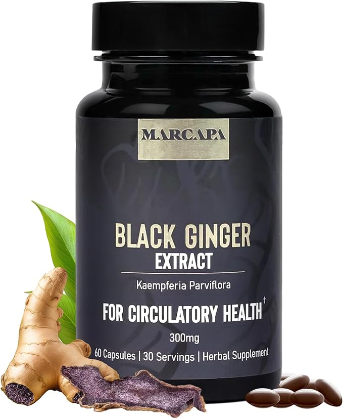 Marcapa Black Ginger Root Supplement 60 Softgels