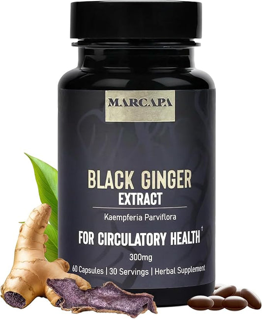 Marcapa Black Ginger Root Supplement 60 Softgels