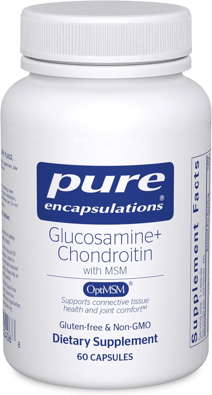 Pure Encapsulations Glucosamine Chondroitin with MSM 60 Capsules