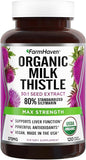 FarmHaven Silymarin Milk Thistle Capsules 11250mg Strength 30X Concentrated 80% Standardized 120 Veggie