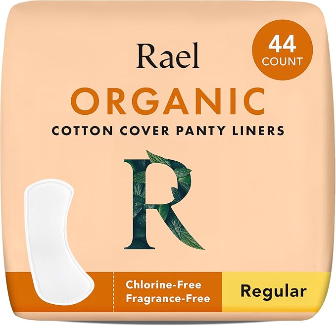 Rael Panty Liners for Women, Organic 44 Count)