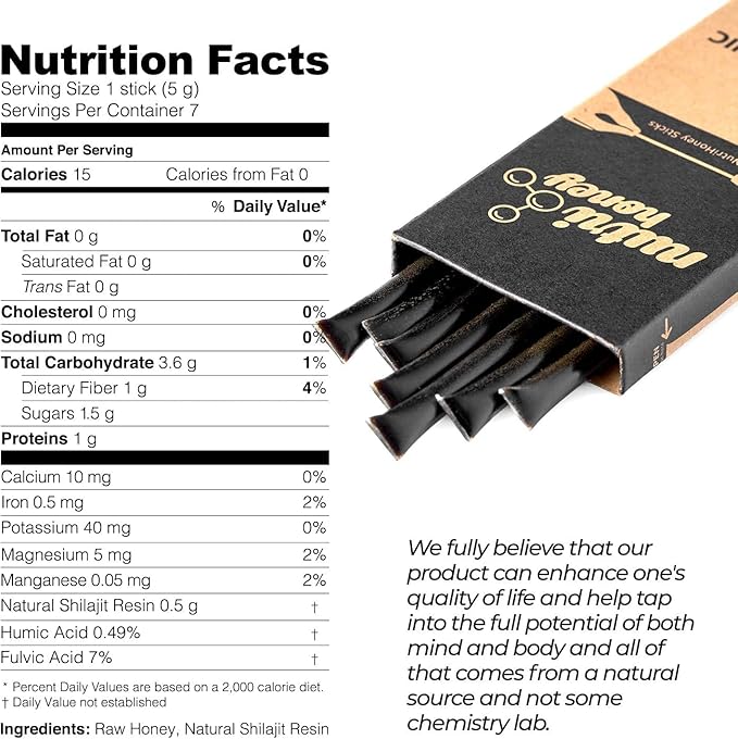 Natural Shilajit Honey Sticks 7 Shilajit