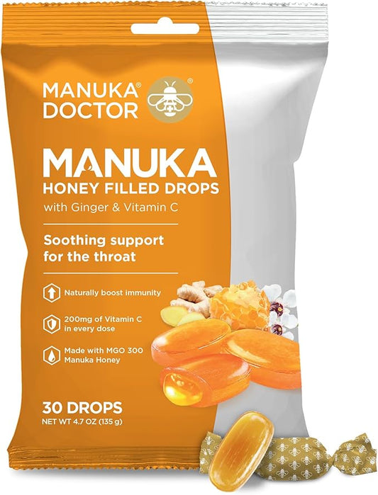 Manuka Doctor Cough Drops, Manuka Middles, 4.7 oz