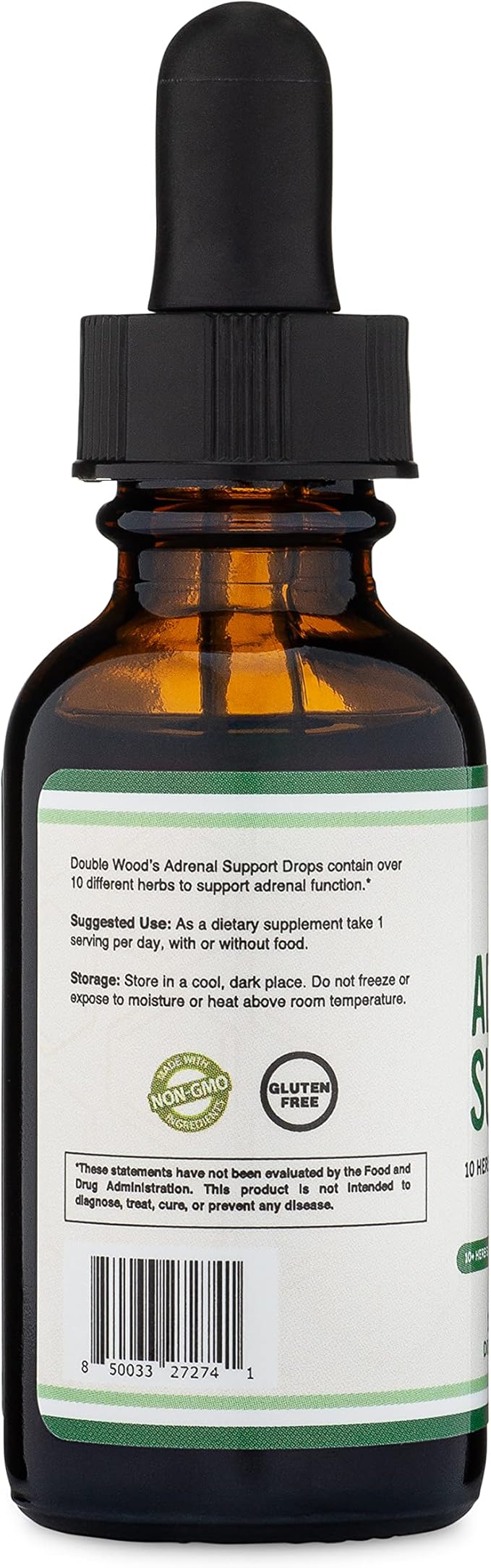 Adrenal Support Supplements (Liquid Drops) 10 Organic (10 Apoptogenic