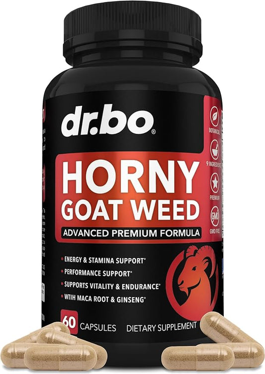 Horny Goat Weed For Men and Women 1590mg Extra 60 Pills
