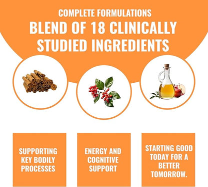 Ceylon Cinnamon Capsules 4000mg with Berberine 1200mg, Apple 3500mg, Turmeric 3000mg, Ginseng 2000mg, Zinc,