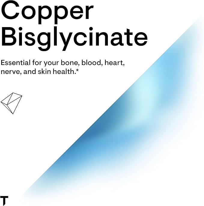 THORNE Copper Bisglycinate - Well-Absorbed Trace Mineral Supplement - 60 Capsules
