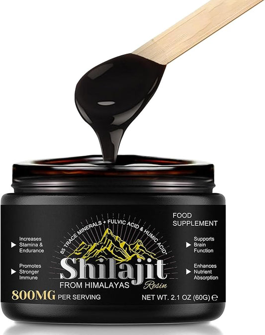 800 Mg Himalayan Shilajit Resin, Shilajit 85+ Trace 60g