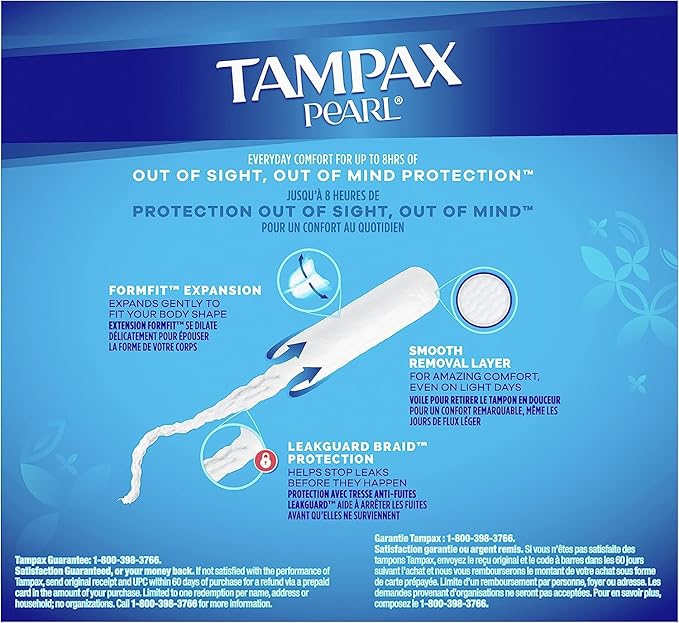 Tampax Pearl Tampons Multipack, Light/Regular/Super Absorbency, 94 Count 2)