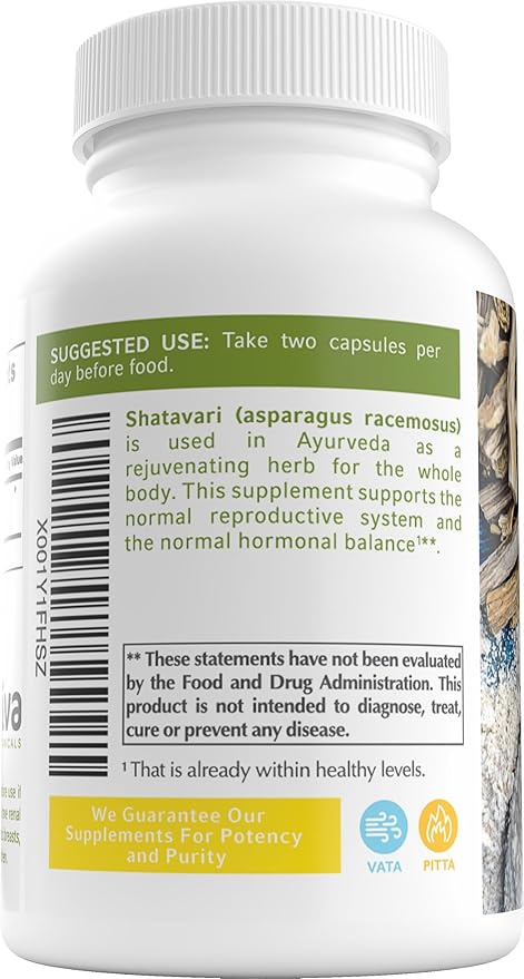 Organic Shatavari Capsules 1200 Mg 60 Capsules