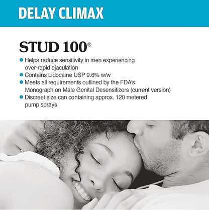 Stud 100 Male Genital Desensitizer Spray, 7/16- Fl. Ounce Box (Pack of 1
