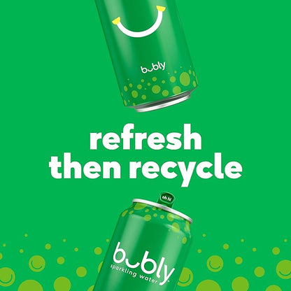bubly Sparkling Water, 3 Flavor Variety Pack (Bellini, Strawberry Sunset, Coconut Pineapple), Zero Sugar & Zero Calories, 12 Fl Oz Cans (Pack of 18)