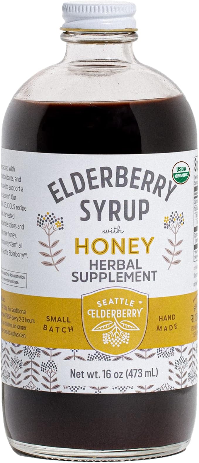 Syrup with Raw Honey – Delicious, 16oz