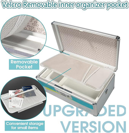 Medicine Lock Box,locking medicine box, Security Large-16inch】 15.9x9.3x8.9 15.9x9.3x8.9 Inch,lock