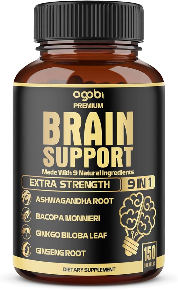 9in1 Brain Support Supplement 5750 Mg 150 Capsules 5 Months