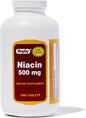 Rugby Niacin 500mg - Vitamin B3 Supplement for Men and Women - 1,000 Tablets