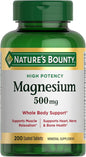 Nature's Bounty Magnesium, Bone and Muscle 500 Mg, 200 Ct