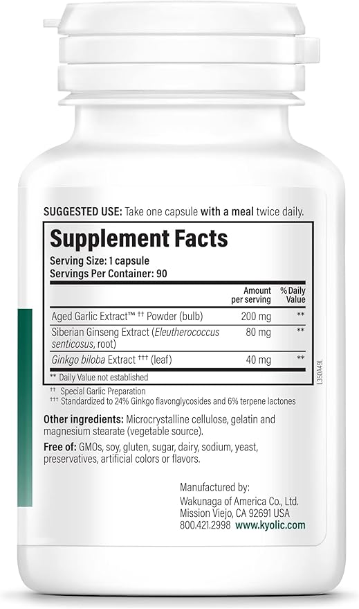 Kyolic Specialty Series, Brain Memory, Concentration 90 Capsules