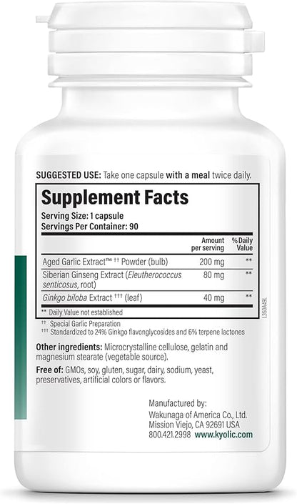 Kyolic Specialty Series, Brain Memory, Concentration 90 Capsules